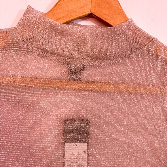 Glitter Transparent Turtleneck - Stretchy - Small - Wild Fable - Picture 4 of 7